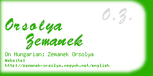 orsolya zemanek business card